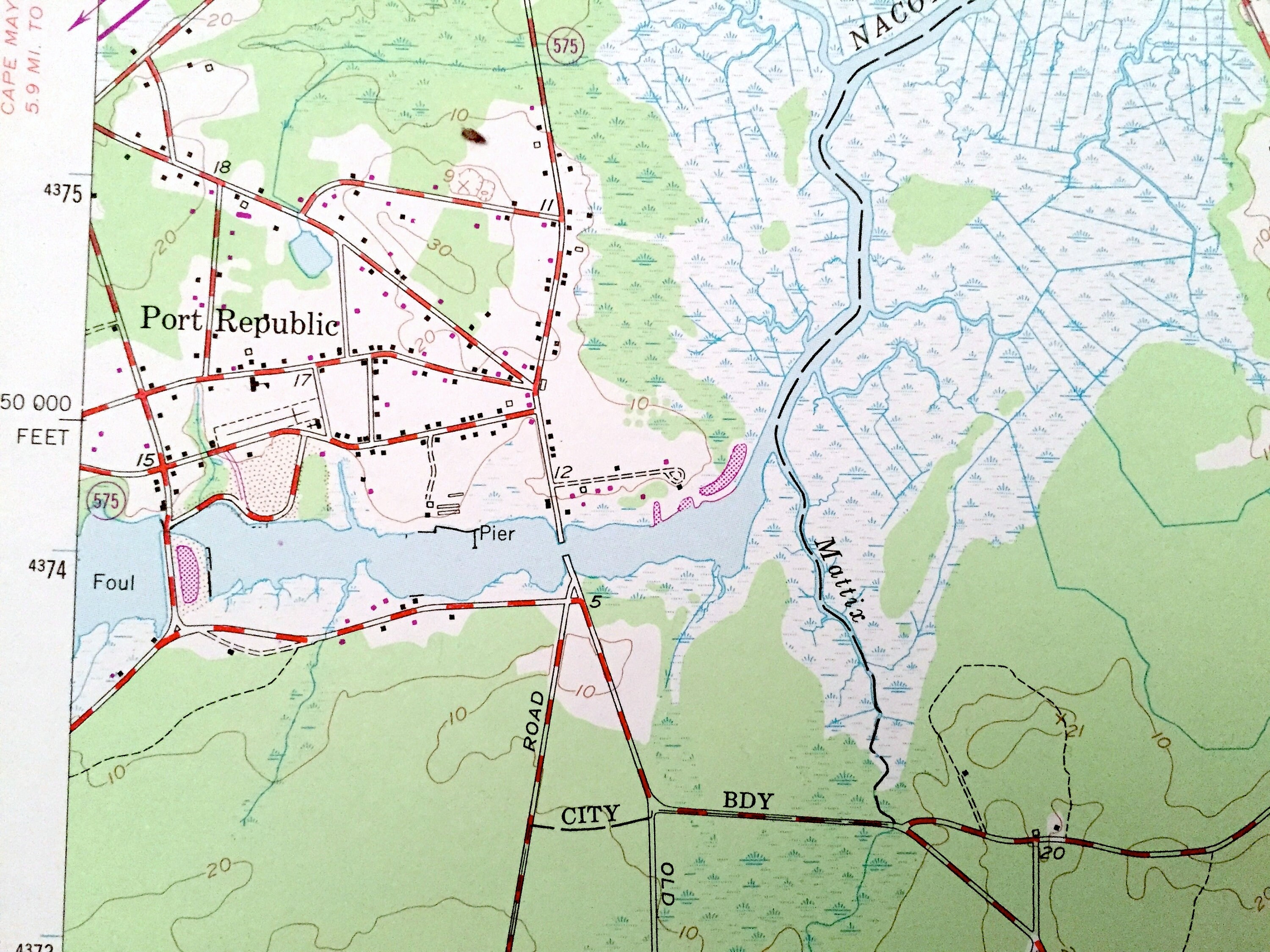 Antique New Gretna New Jersey 1951 US Geological Survey Etsy UK