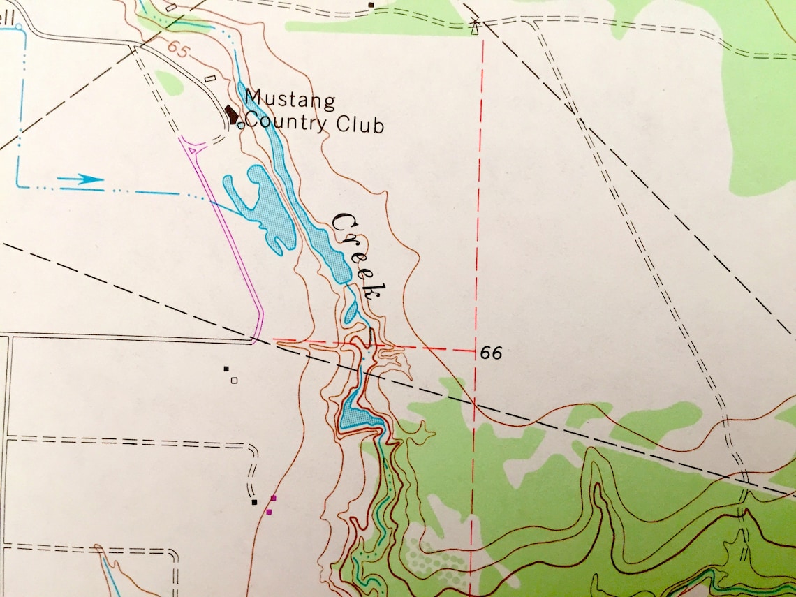 Antique Louise Texas 1965 US Geological Survey Topographic Etsy UK