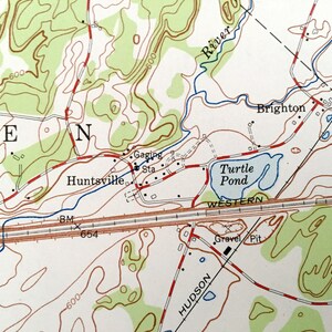 Antique Tranquility New Jersey 1954 US Geological Survey Etsy