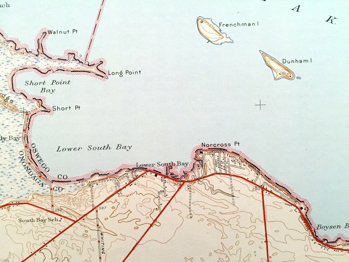 Antique Cicero New York 1944 US Geological Survey Topographic Etsy