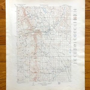 Antique Fort McKinney, Wyoming 1903 US Geological Survey Carte topographique – Johnson County, Hazelton, Buffalo, Bighorn Mountains, Klondike WY