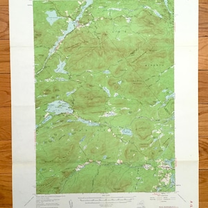 Antieke Blue Mountain, New York 1954 US Geological Survey topografische kaart - Adirondacks, Arietta, Long Lake, Indian Lake, Lake Pleasant NY
