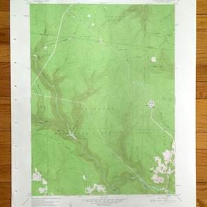 Antik Devils Elbow, Pennsylvania 1959 US 1959- 1959- ErdkundeStudie Topographic Map – Elk, Cameron, Clearfield County, Benezette, Gibson, Girard PA