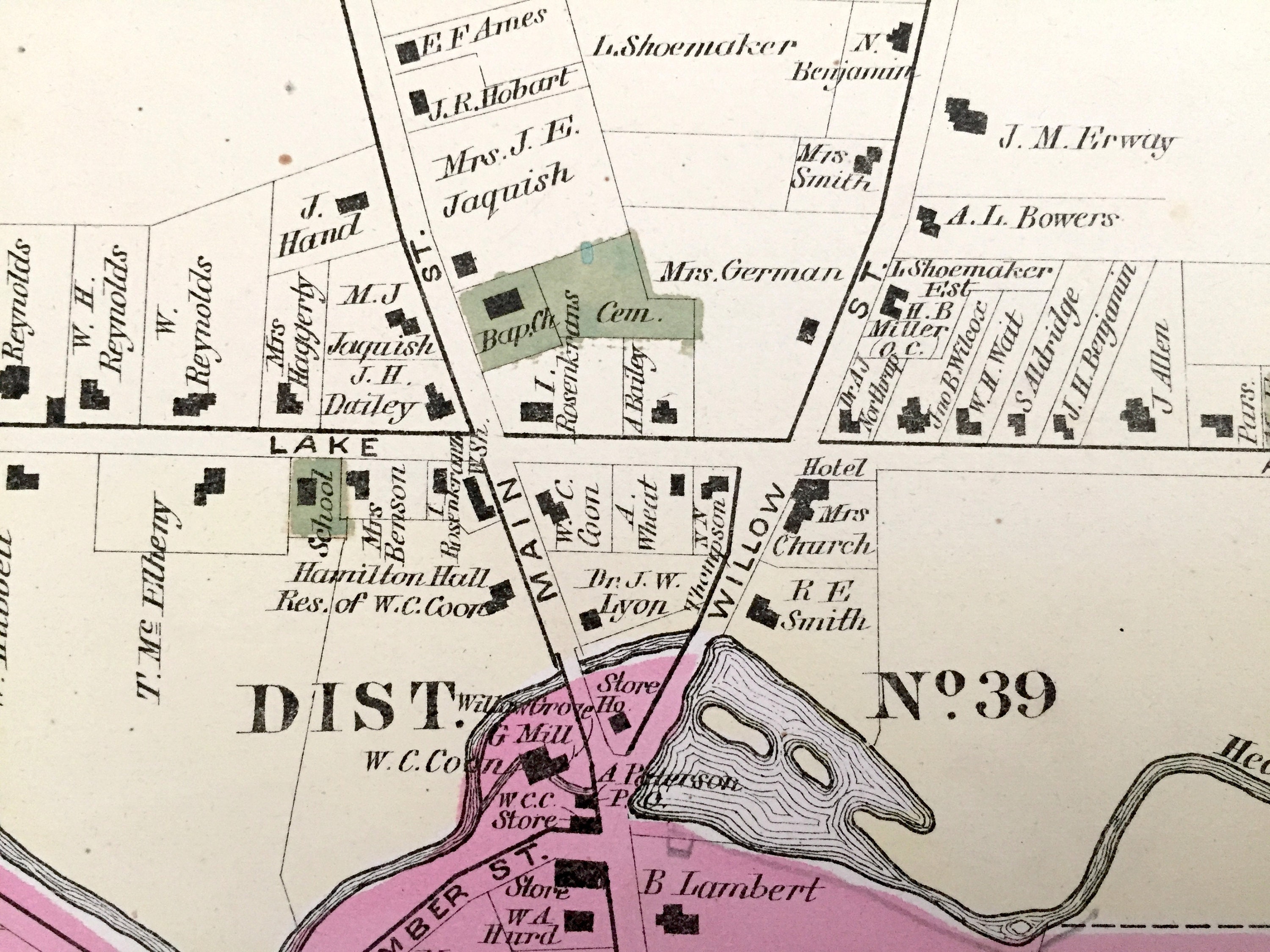 Antique 1874 Burdett & New York Map from Etsy