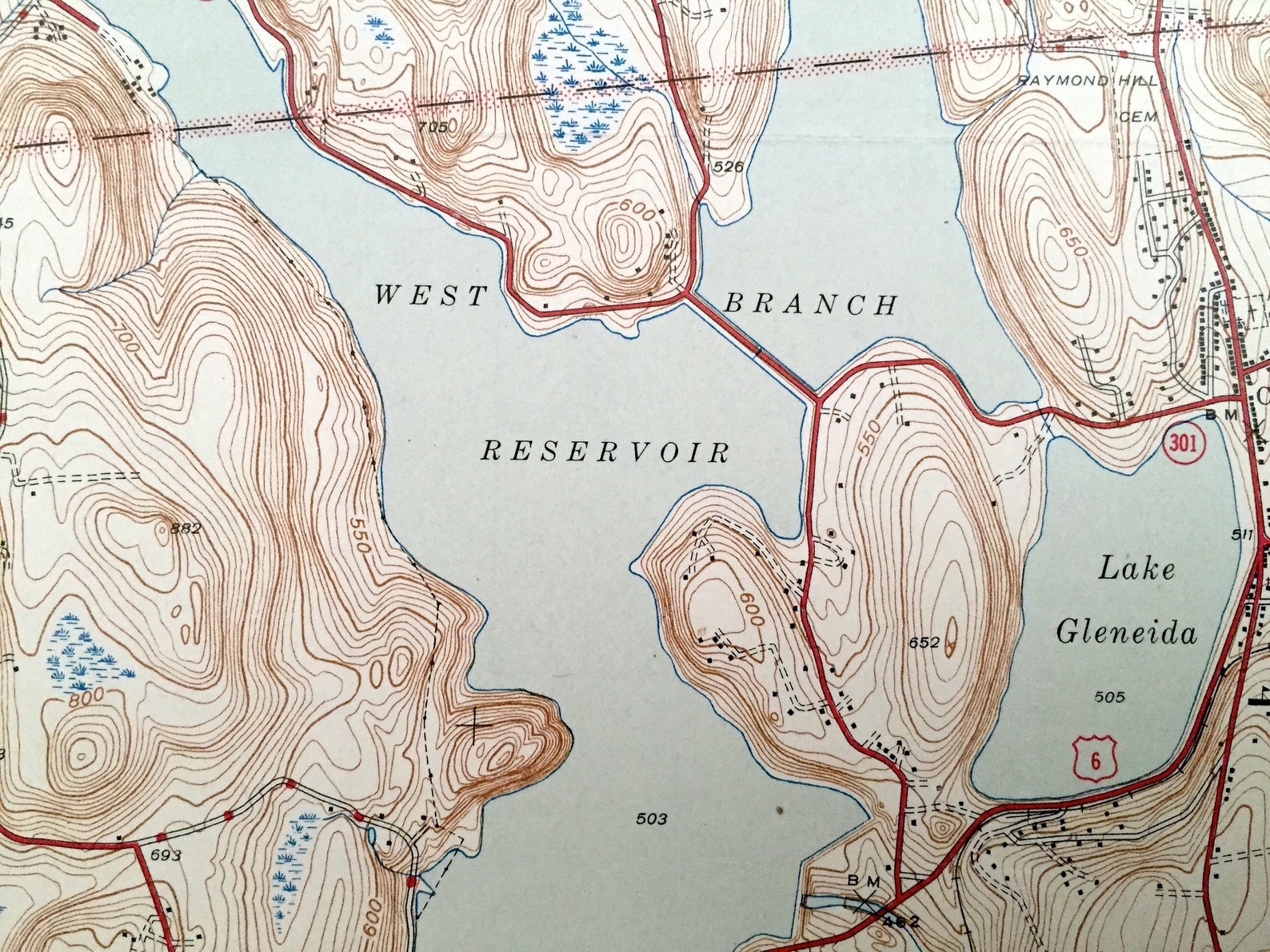 Antique Lake Carmel New York 1944 US Geological Survey Etsy Israel