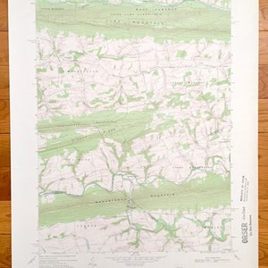 Antique Klingerstown, Pennsylvanie 1969 US Geological Survey carte topographique – comté de Schuylkill, Northumberland, de Dauphin, Rebuck, Hebe