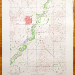 Antike St. Paul, Nebraska 1960 US Geological Survey Topographische Karte – Cleveland, St Libory, Gage Valley, Middle Loup River, Howard County