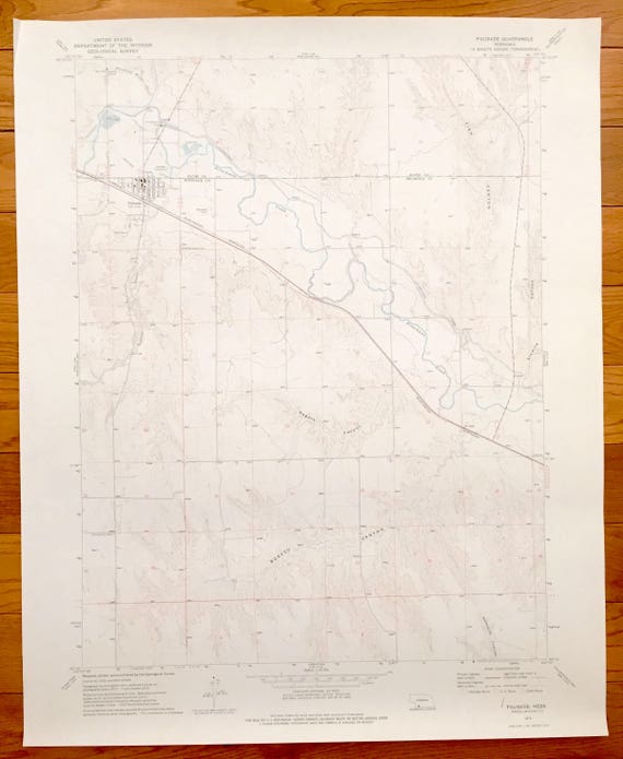 Antique Palisade Nebraska 1973 US Geological Survey Etsy