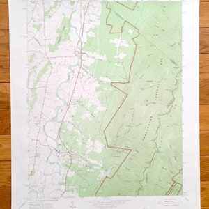 Antique Crimora, Virginia 1965 US Geological Survey Topographic Map – Augusta County, Sampson, Madrid Shenandoah National Park Blue Ridge VA