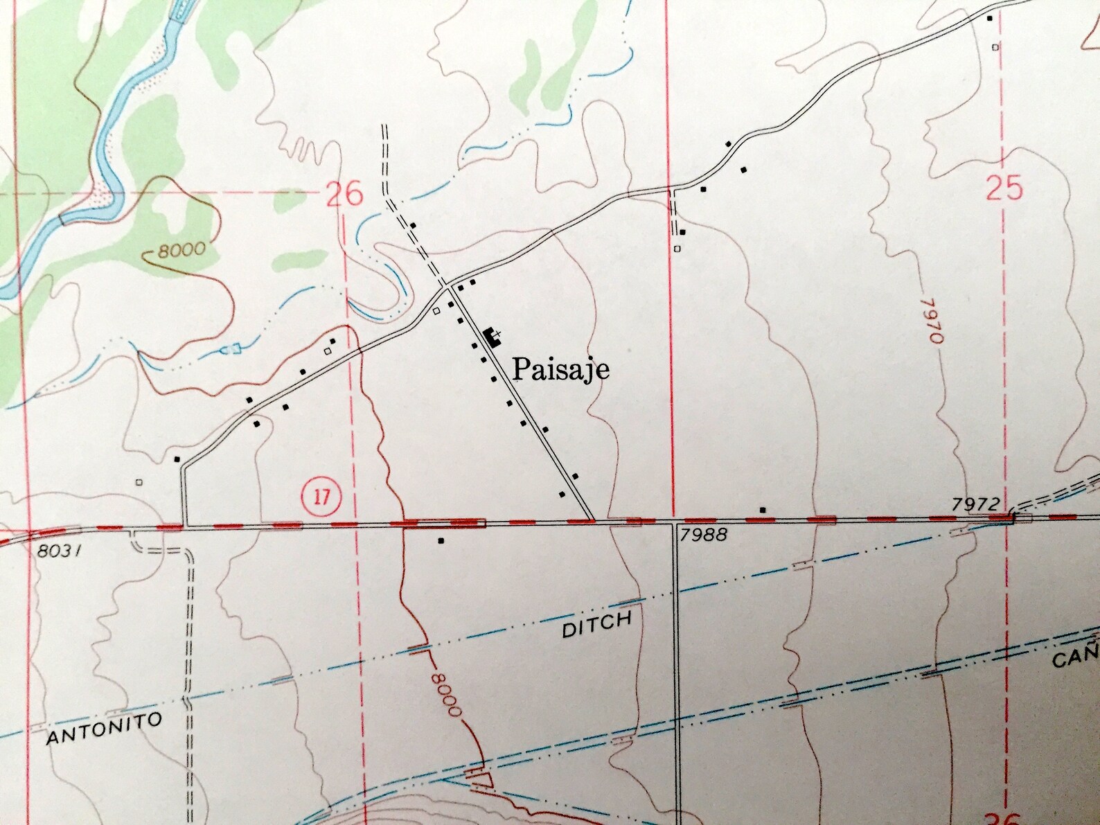 Antique Antonito Colorado 1967 US Geological Survey Etsy