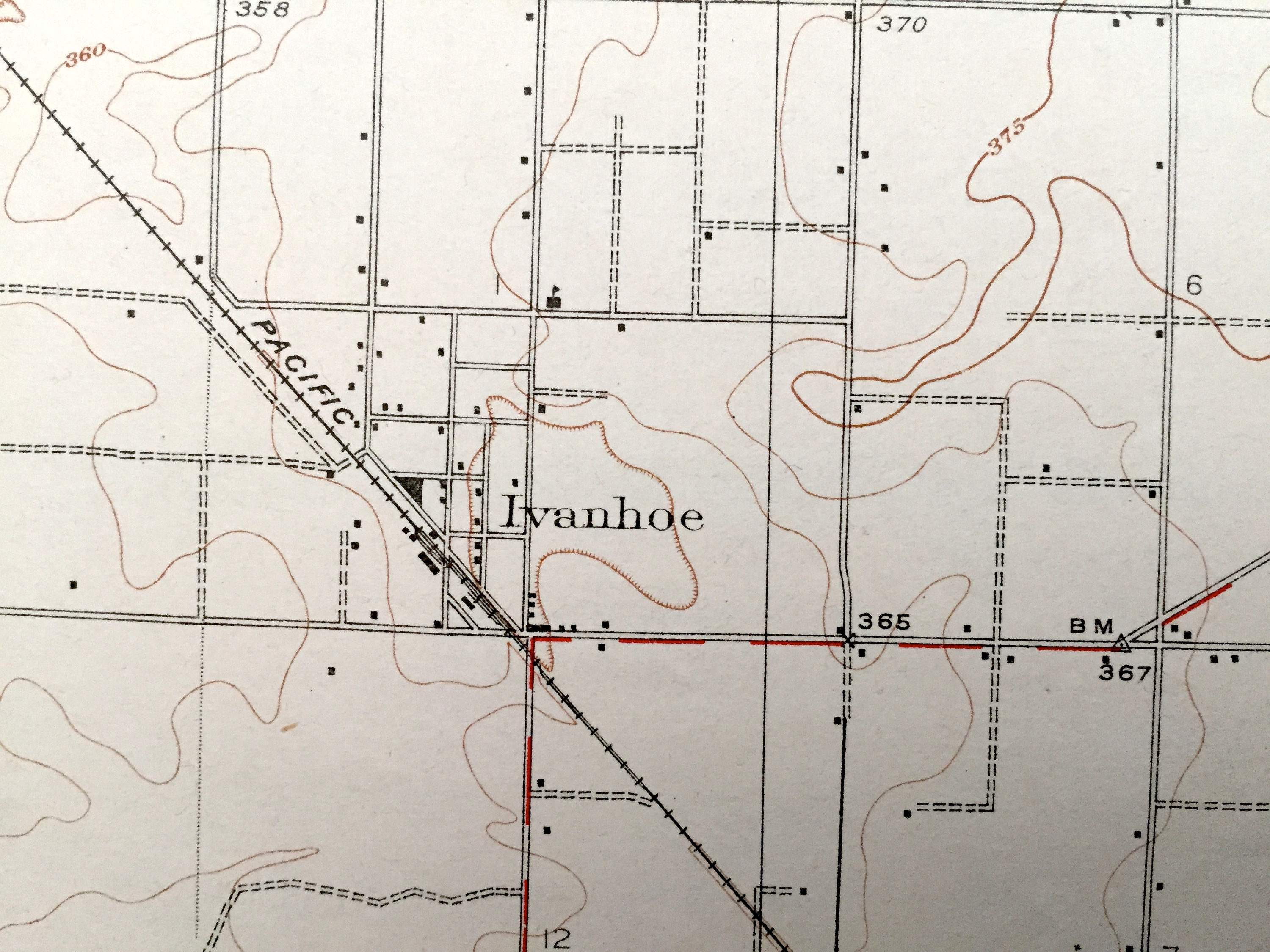 Antiguo Ivanhoe California 1926 Mapa topográfico del servicio Etsy