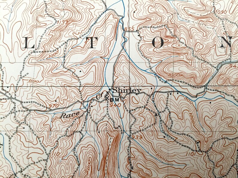 Antique Potosi Missouri 1906 US Geological Survey Topographic Etsy