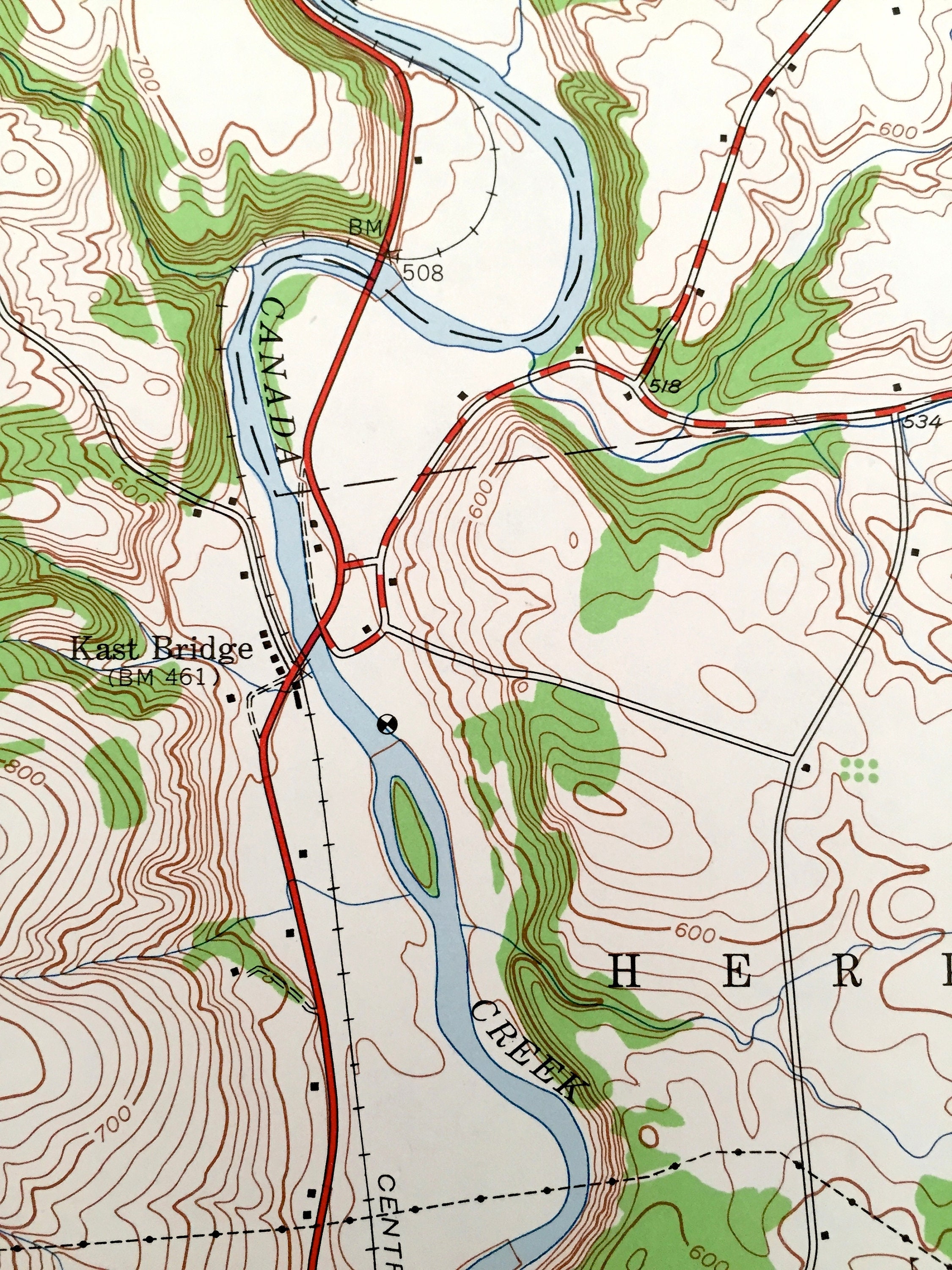 Antique Herkimer New York 1943 US Geological Survey Etsy