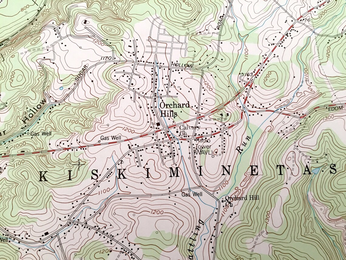 Antique Vandergrift Pennsylvania 1993 US Geological Survey Etsy