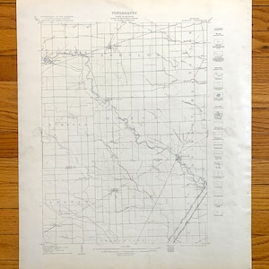Antique Romulus, Michigan 1906 US Geological Survey Topografische Kaart - Belleville, Flat Rock, Carleton, Scofield, Wayne, Monroe County, MI