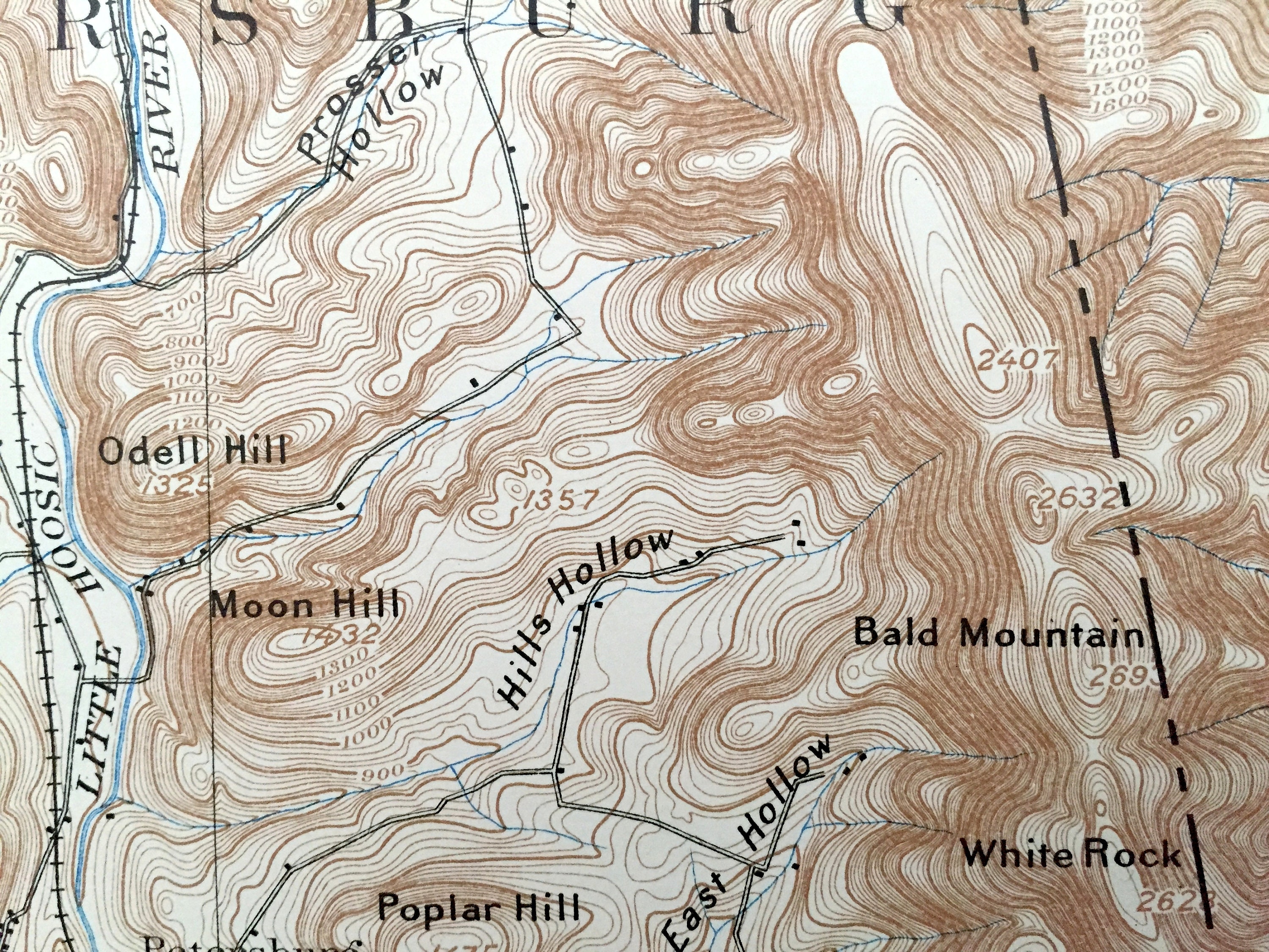 Antique Hoosick Falls New York 1897 US Geological Survey Etsy
