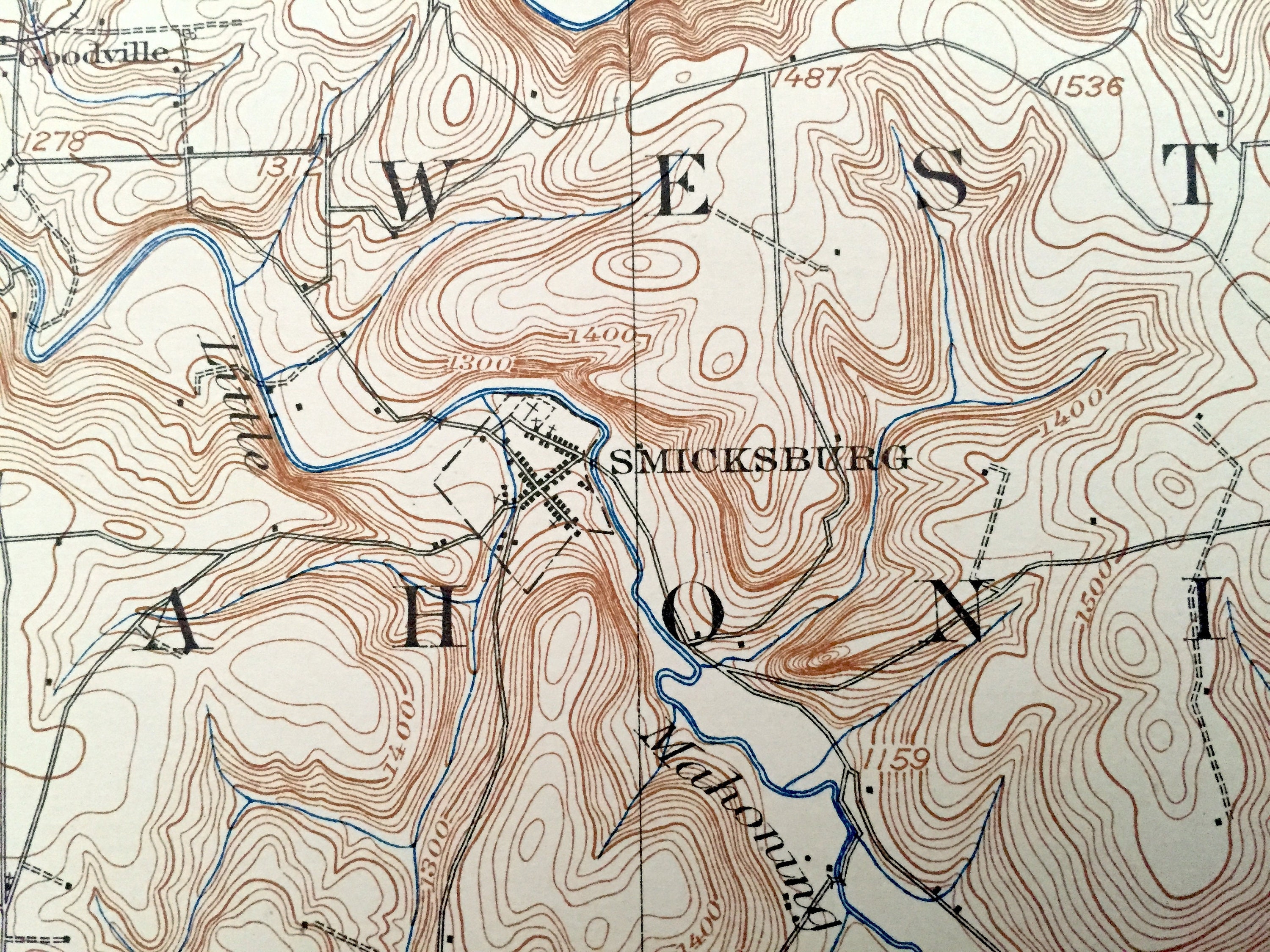 Antique Smicksburg Pennsylvania 1909 US Geological Survey Etsy