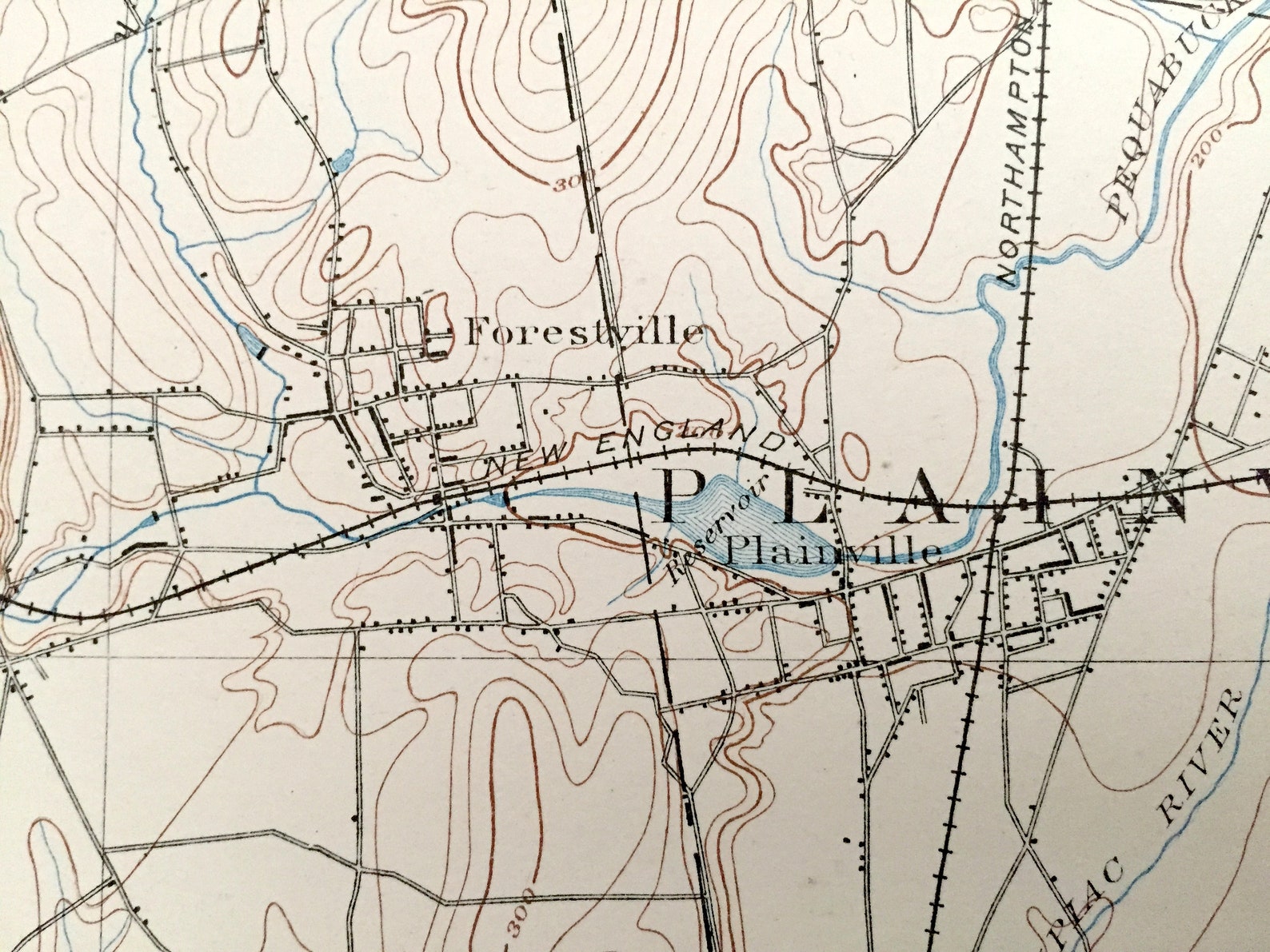 Antique Meriden Connecticut 1893 US Geological Survey Etsy España