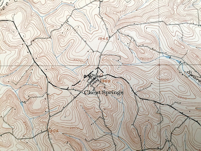 Antique Patton Pennsylvania 1904 US Geological Survey Etsy