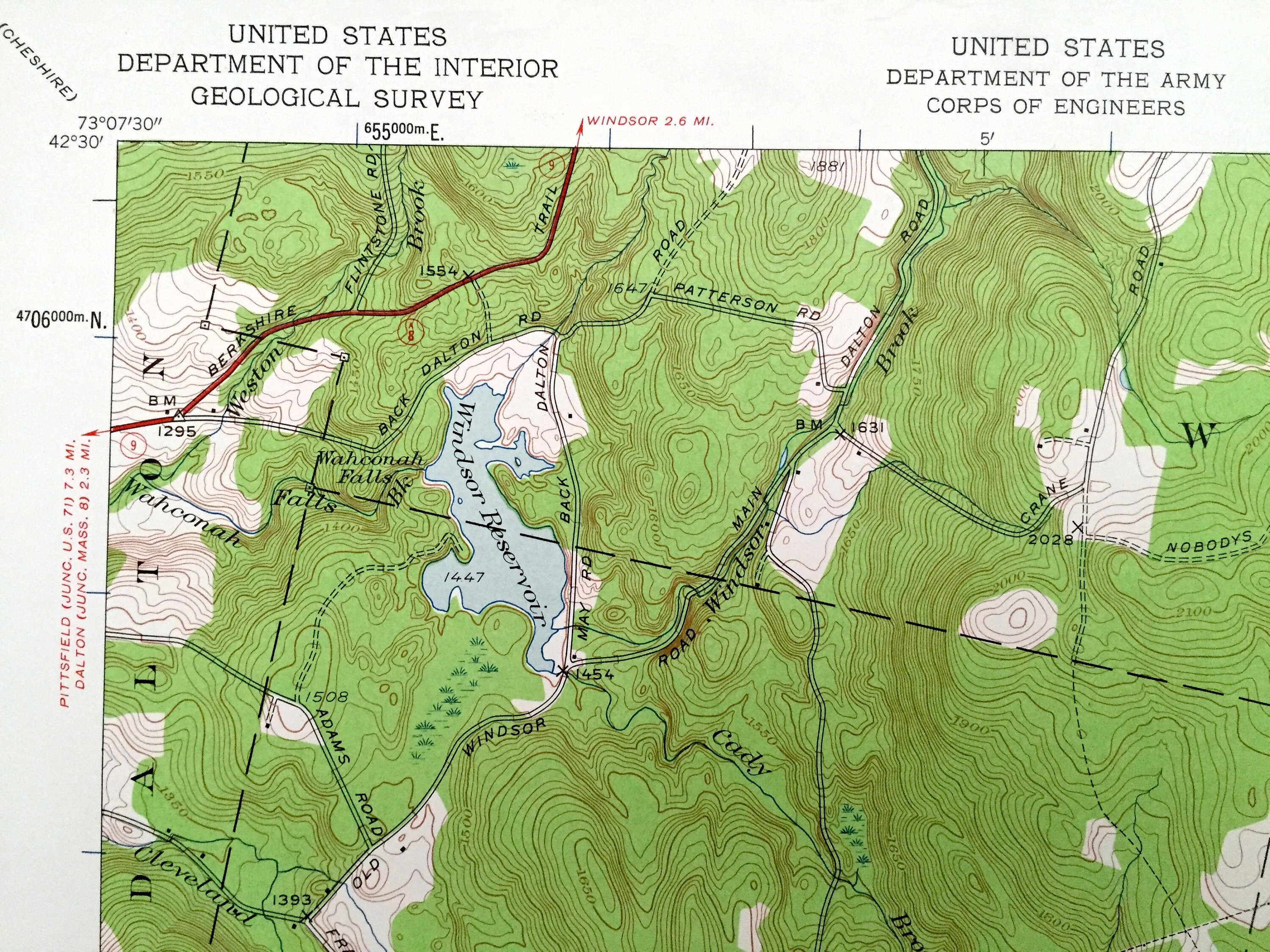 Antique Peru Massachusetts 1945 US Geological Survey Etsy