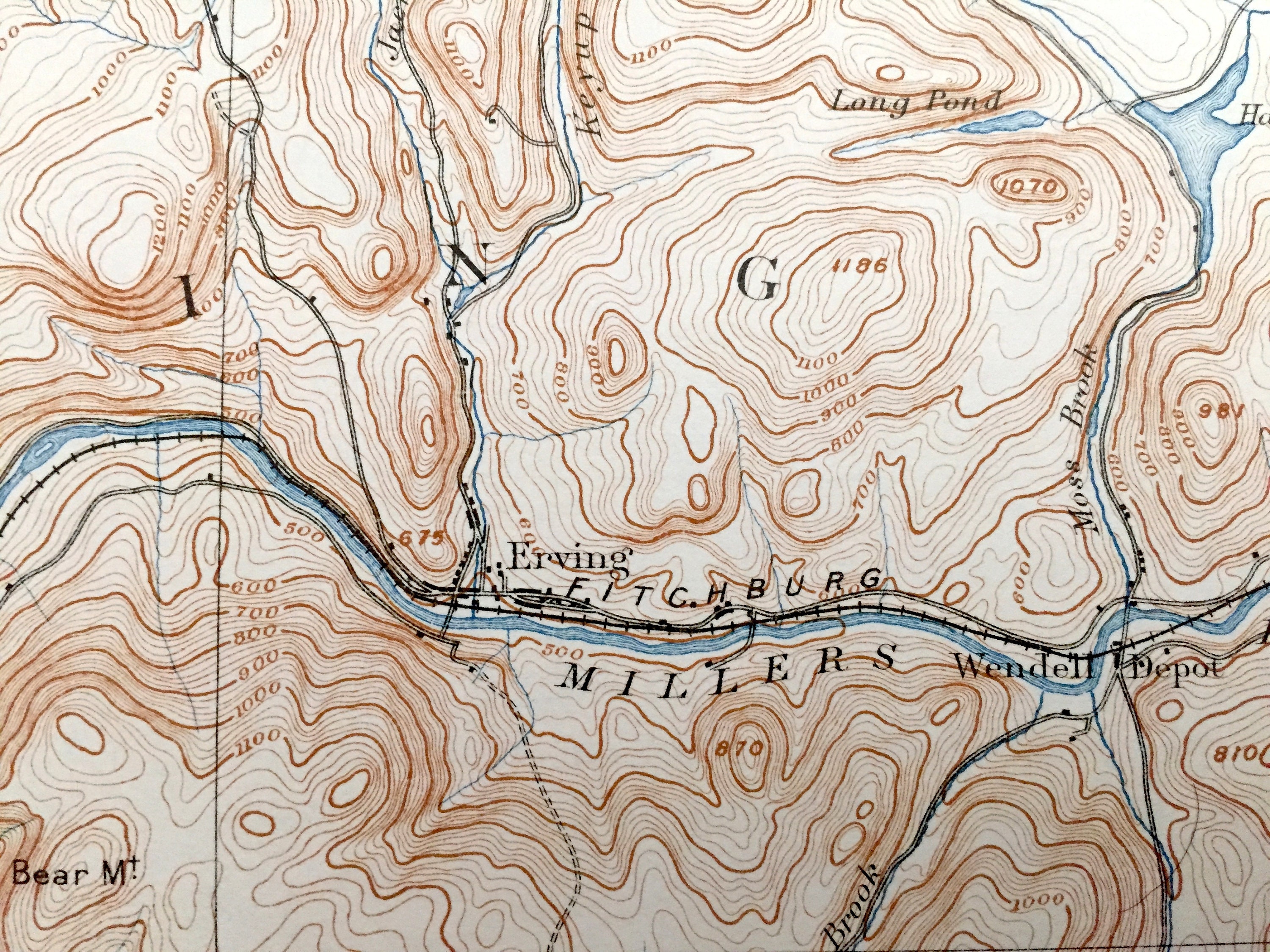 Antique Warwick Massachusetts 1935 US Geological Survey Etsy