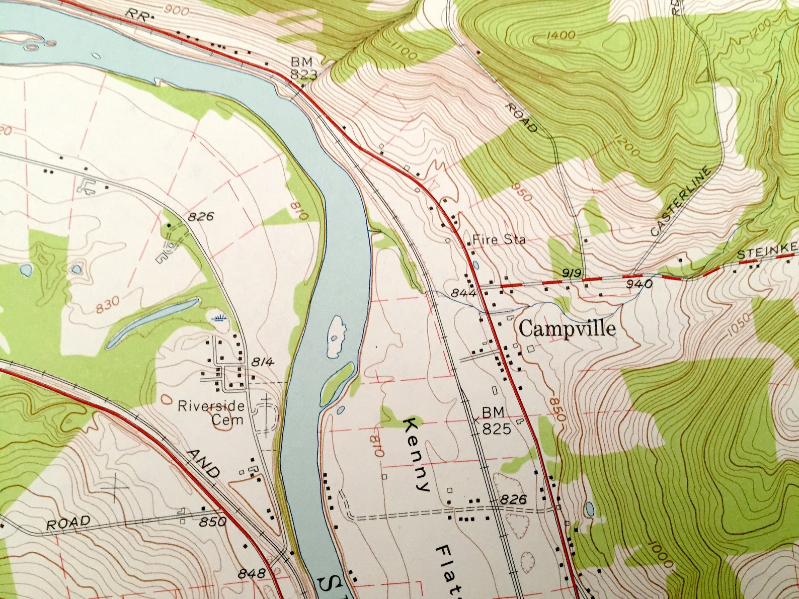 Antique Apalachin New York 1956 US Geological Survey Etsy UK