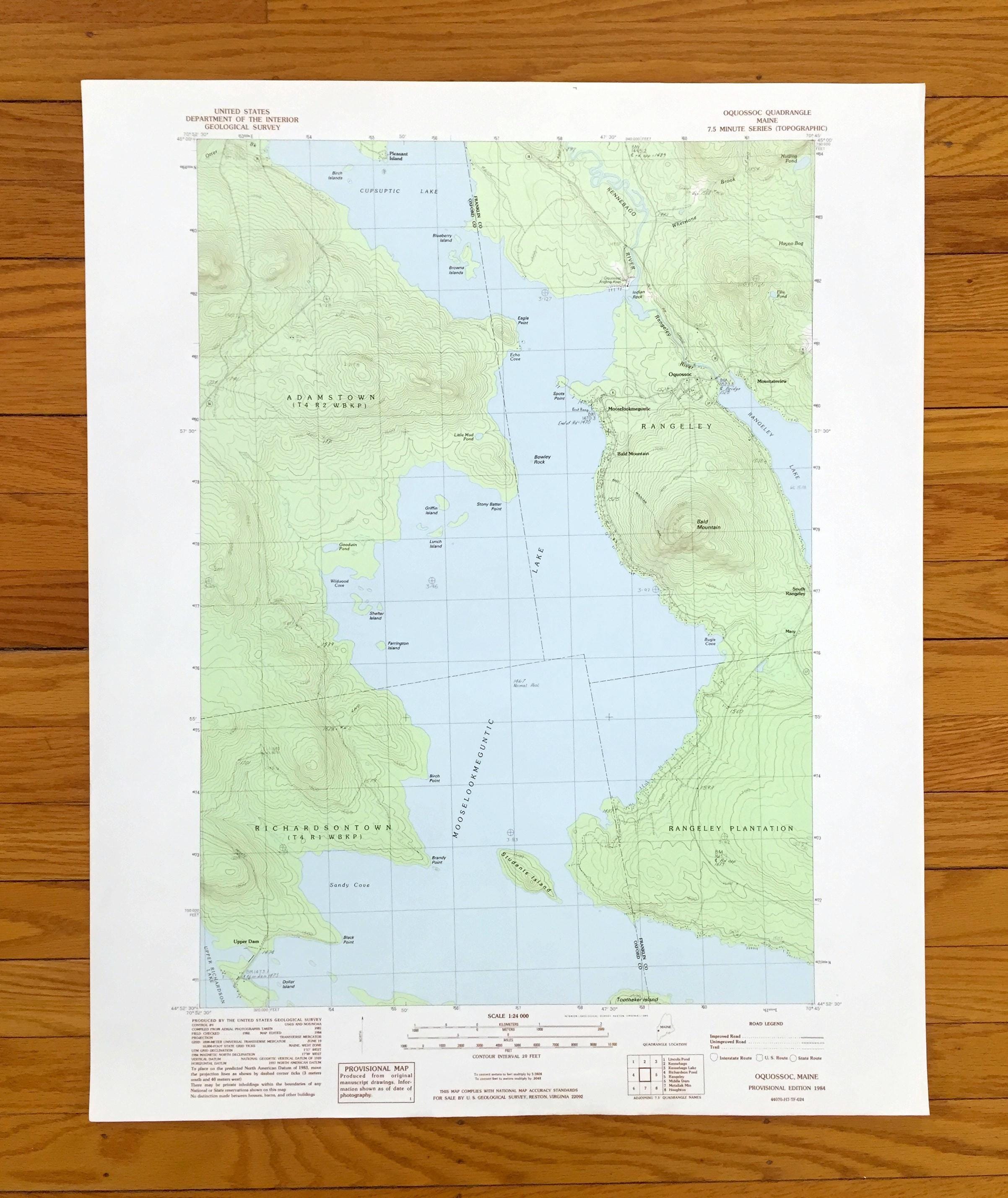 ラジオ・コンポ Vintage Memtek MAP-2100Sony Antique Mooselookmeguntic Lake, Maine 1984 US Geological Survey
