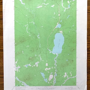Antiker Meacham Lake, New York 1964 Karte des US Geological Survey – Adirondack State Park, Franklin County, Santa Clara, Duane, NY