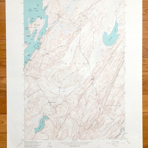 Antike Papst Mühlen, New York 1961 US Geological Survey Topographische Karte – St Lawrence County, Morristown, Macomb, Pierces Corners, Black Lake