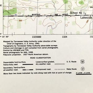 Antique Ontario, New York 1942 US Geological Survey Topographic Map ...