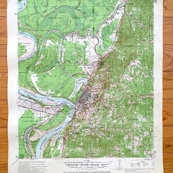 Mississippi River Topographic Map - Etsy