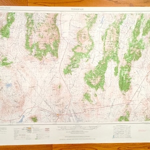 Antike Tonopah, Nevada 1962 US Geologische Dienst Topographische Karte - Mineral, Esmeralda, Nye County, Toiyabe National Forest Desert Valley NY