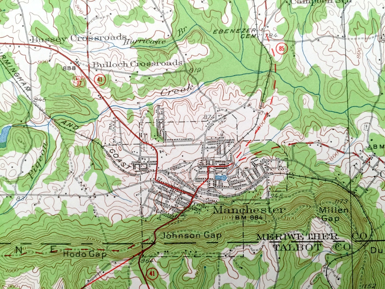 Antique Warm Springs 1934 US Geological Survey Etsy
