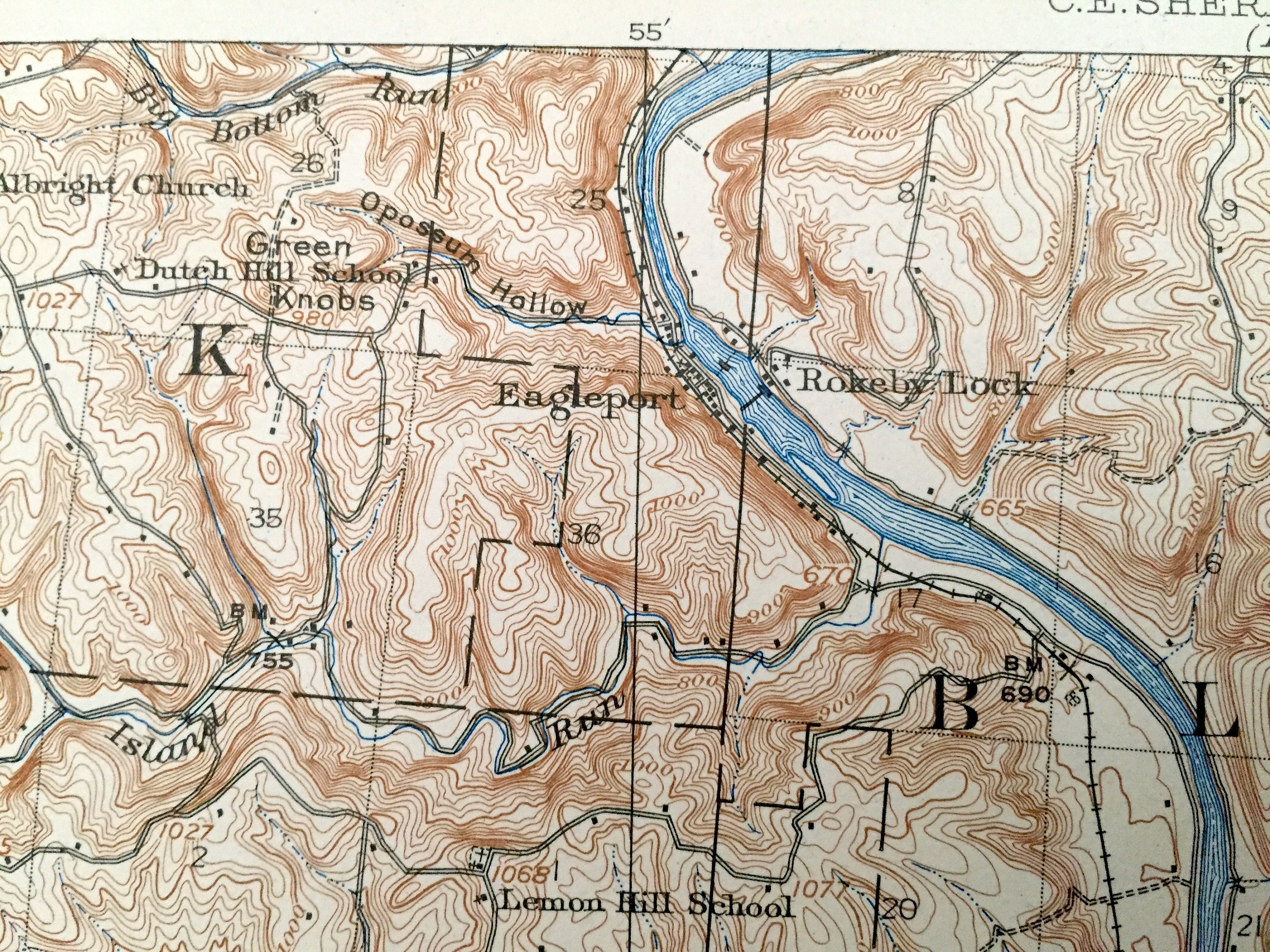 Antique McConnelsville Ohio 1910 US Geological Survey Etsy