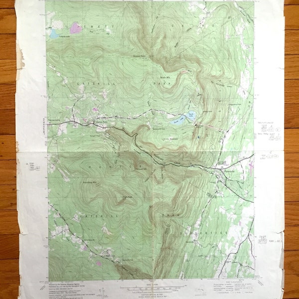 Ulster Ny Map Etsy