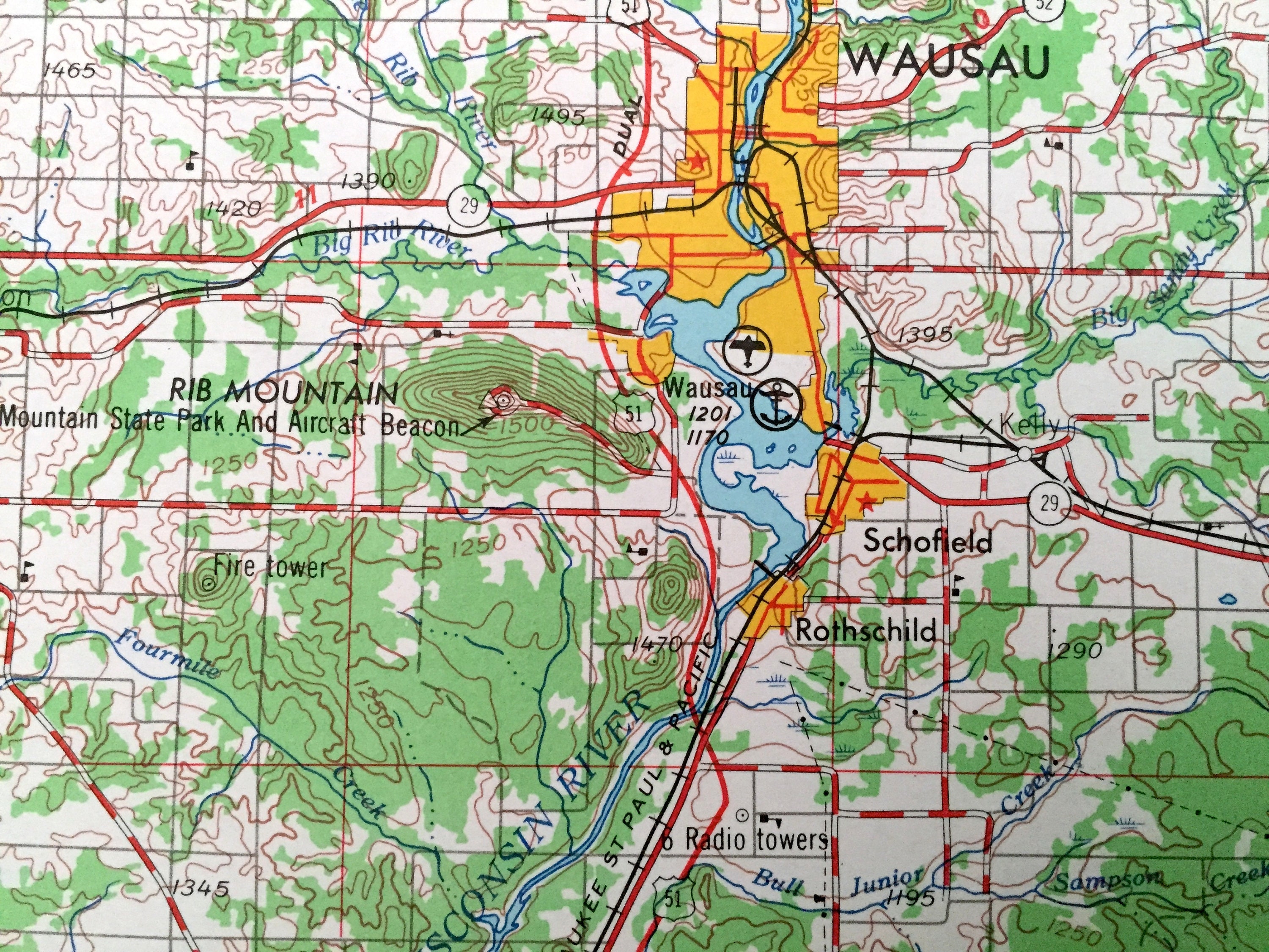 Antique Green Bay Wisconsin 1955 US Geological Survey Etsy