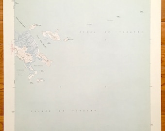 Antik Punta Puerca, Puerto Rico 1946 US Geological Survey Topografisk karta – Vieques Sound & Passage, Piñeros, Medio Mundo, Cabras, Ceiba