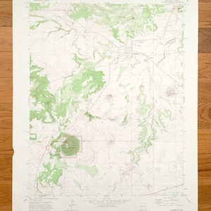 Antique Folsom, Nouveau-Mexique 1972 Us Geological Survey Topographique Map – Union County, Capulin Mountain National Monument, NM