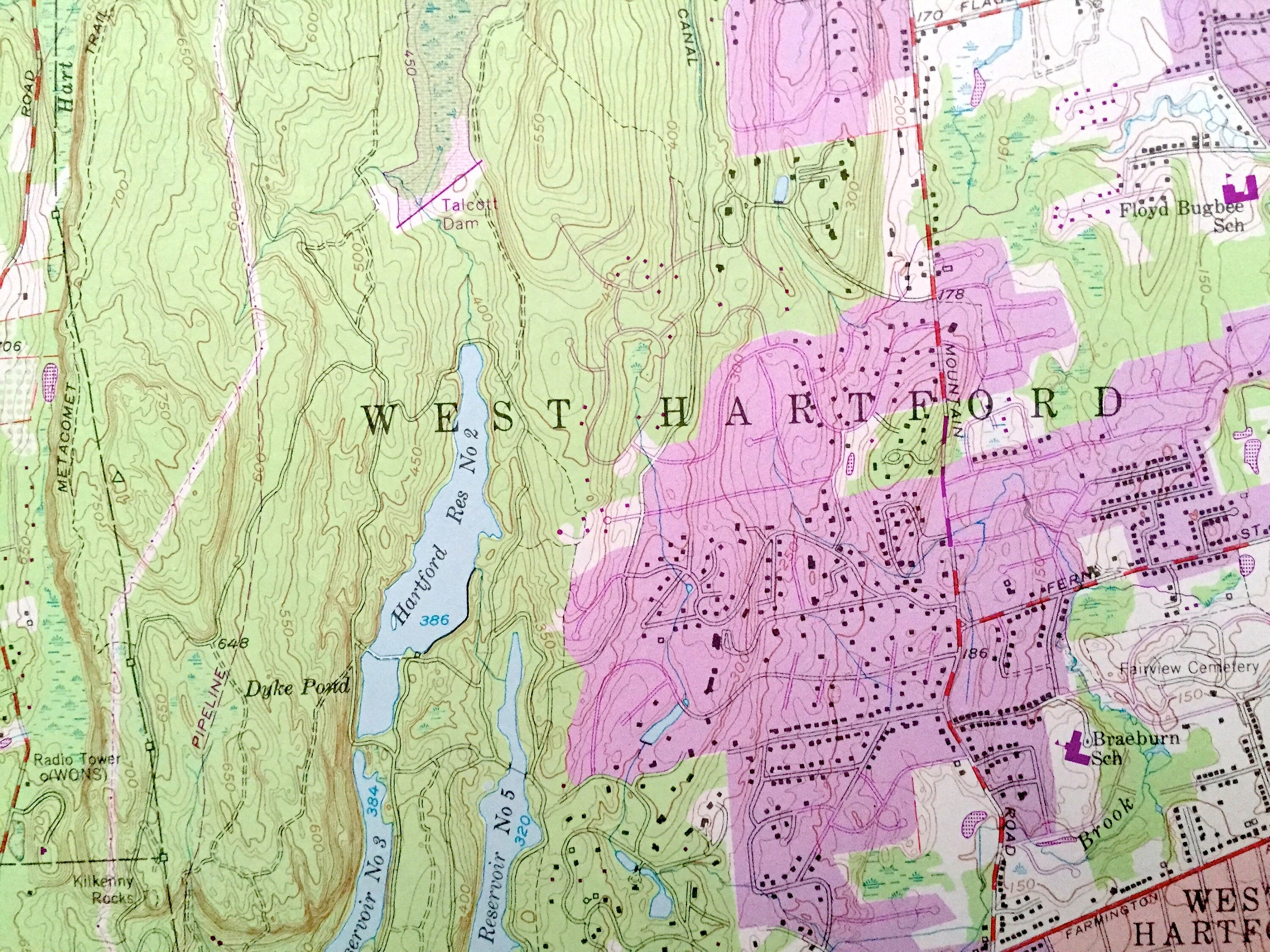 Antique Avon Connecticut 1957 US Geological Survey Etsy