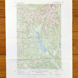 Mapa topográfico del antiguo paso de Snoqualmie, Washington, 1961, del Servicio Geológico de Estados Unidos: King, condado de Kittitas, lago Keechelus, bosque de Wenatchee, Washington