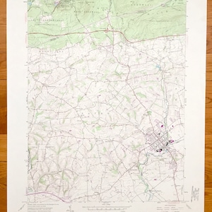 Antique Manheim, Pennsylvanie 1955 US Geological Survey Carte topographique - Lancaster, Liban County, Mount Joy, Rapho, Furnace Hills, PA
