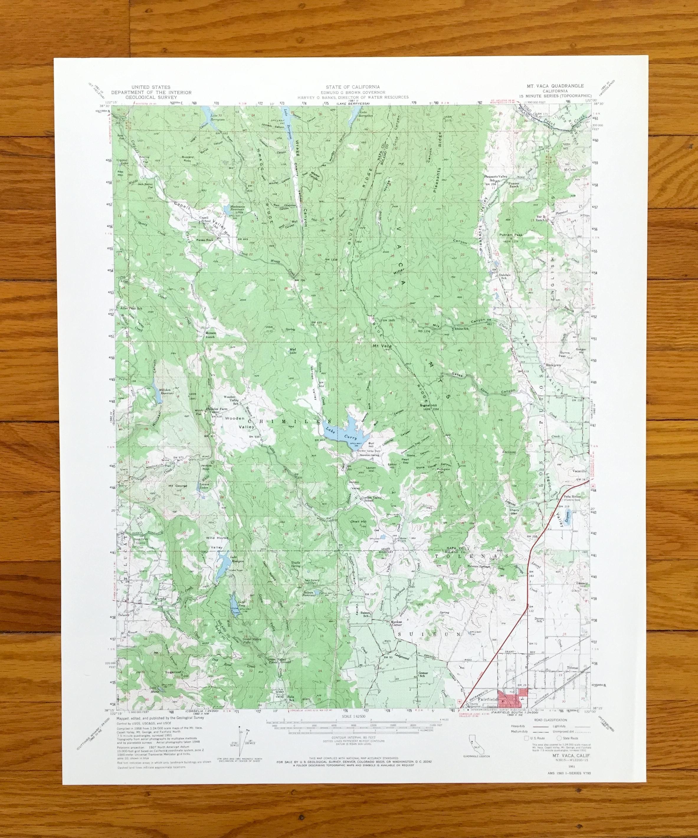 Solano County Map - Etsy