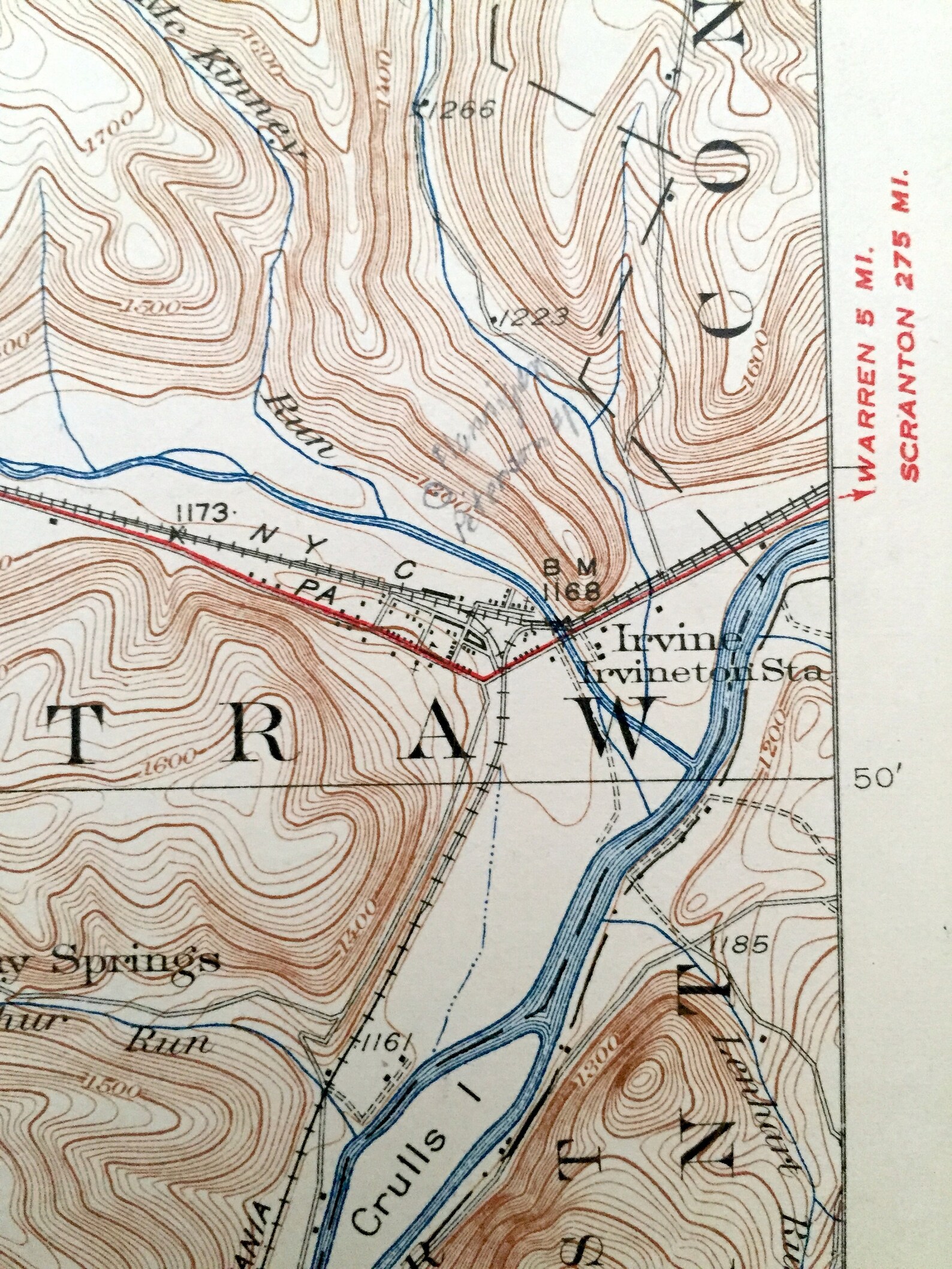 Antique Youngsville Pennsylvania 1929 US Geological Survey Etsy