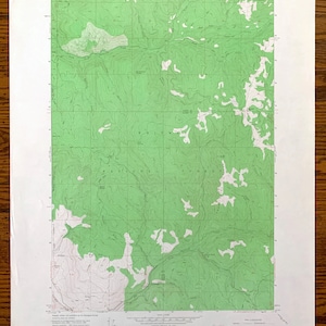 Antique Flagstaff Butte, Oregon 1965 US Geological Survey Topographische Karte – Union, Baker County, Whitman National Forest, Pawnee Gulch, OR