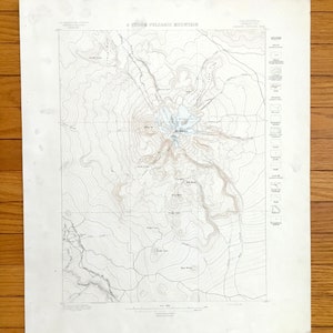 Antike Mount Shasta, Kalifornien 1884 US Geologische Übersicht Topographische Karte - National Forest, Mt Shasta, Berryvale, Sisson, Siskiyou, Mt, CA