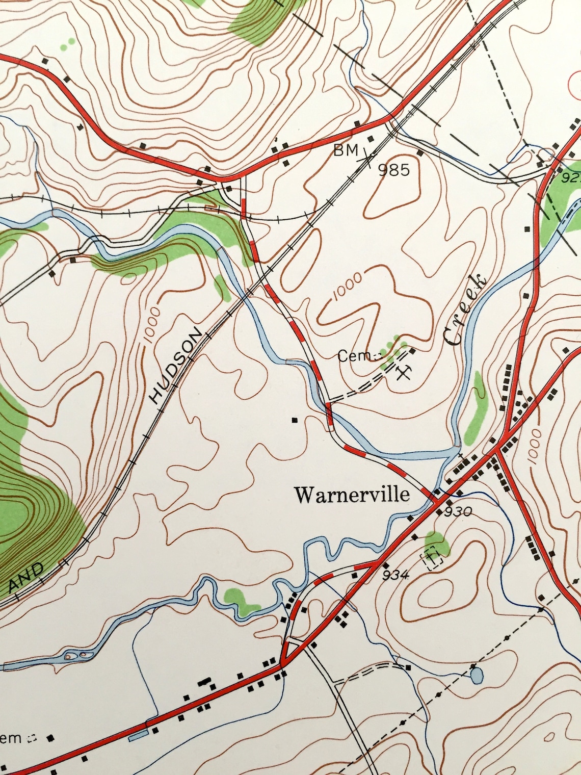 Antique Richmondville New York 1944 US Geological Survey Etsy