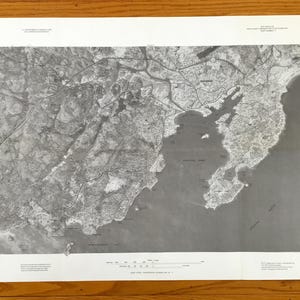 Antica mappa del Gloucester, Massachusetts 1977 US Geological Soil Survey – Eastern Point, Manchester-by-the-Sea, Magnolia, Essex County, MA