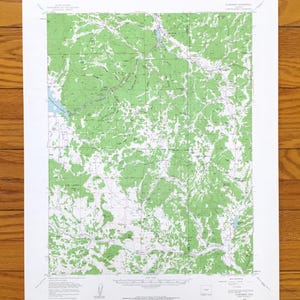 Mapa topográfico antigo do US Geological Survey de Florissant, Colorado, 1959 – Lago George, Antelope Park, Pike National Forest, Puma Hills, CO