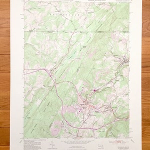 Antik Frostburg, Maryland 1949 US 1949- 1949 Us-Amerikanisches Kartographie-Übersichts-Topographic Map - Garrett, Allegany County, Mount Savage, Pennsylvania, Forest MD PA