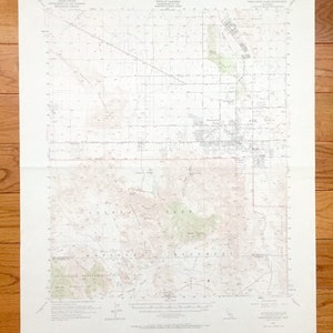Antique Twentynine Palms, Californië 1955 US Geological Survey Topografische Kaart – Joshua Tree National Monument, Riverside, San Bernardino CA